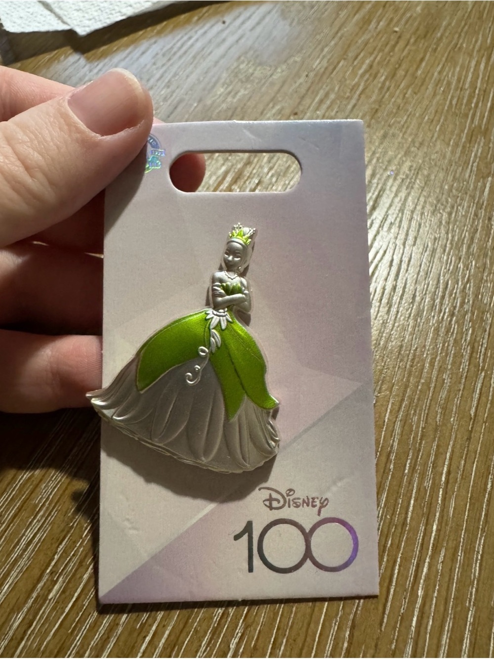 Disney Parks Pin Tiana 100 Years Anniversary Platinum Collection Princess & Frog
